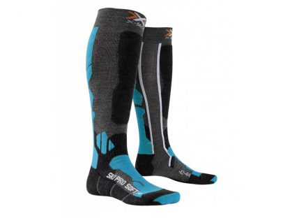 Skarpety X-Socks Ski Pro Soft Anthracite Azure X7A 2019  tylko w Narty Sklep Online