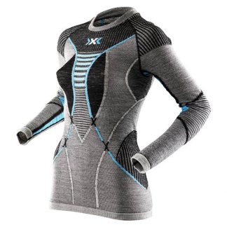 Koszulka termoaktywna X-Bionic Apani Merino Woman Black Grey Blue B284 2018  tylko w Narty Sklep Online